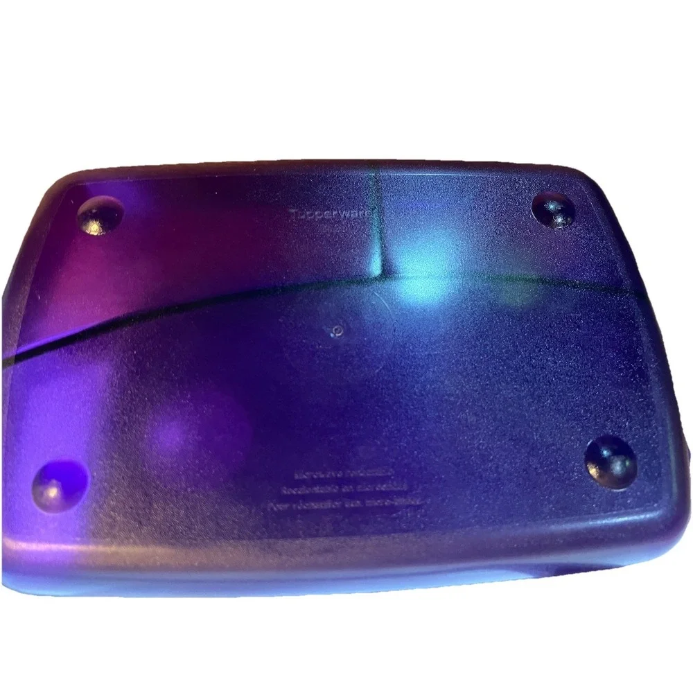 Tupperware Rock N Serve 3 Section Divided Vented Purple Microwaveable 3990A-1